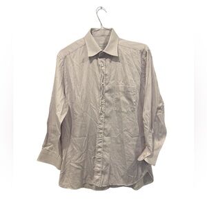 Ermenegildo Zegna Dress Shirt Men’s Size 43/ 17  Purple White Button Down Cotton